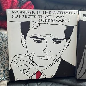 Two wall art pieces///   Measure at about 2 feet per side